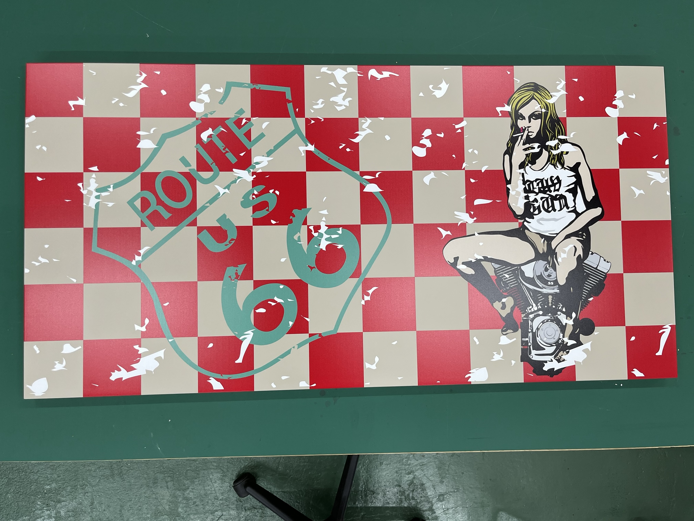 1200×600mmのテーブル天板を製作 – ハッピーアイテムでオリジナル 